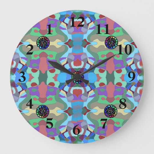 Vijf Abstract - Draai terug de Tijd Achterwaartse Grote Klok (Voorkant)