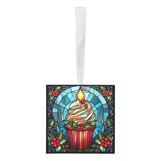 Vijf Afbeelding Glas in lood Kerstmis Decoratie (Rechts)