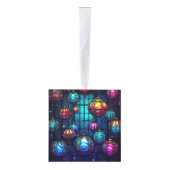 Vijf Afbeelding Glas in lood Kerstmis Decoratie (Rechts)