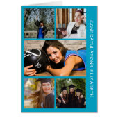 Vijf Afstuderen collage Blauwgroen graten voor fot