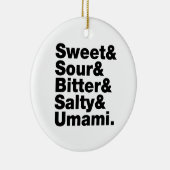 Vijf Basis Smaakjes Keramisch Ornament (Rechts)