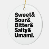 Vijf Basis Smaakjes Keramisch Ornament (Links)