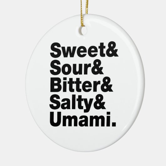 Vijf Basis Smaakjes Keramisch Ornament (Links)