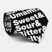 Vijf Basis Smaakjes Stropdas (Opgerold)