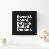 Vijf Basis Smaakjes Vierkante Klok (Huis)