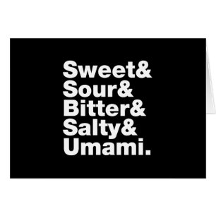 Vijf basissmaken Wenskaart