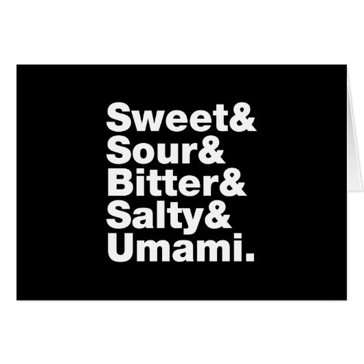 Vijf basissmaken Wenskaart (Voorkant Horizontaal)