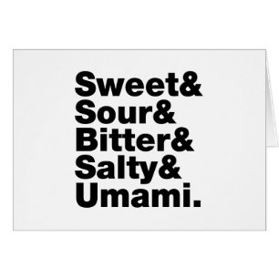 Vijf basissmaken Wenskaart