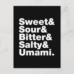 Vijf basistastjes briefkaart