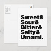 Vijf basistastjes briefkaart (Voorkant / Achterkant)