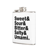 Vijf basistastjes heupfles (Links)