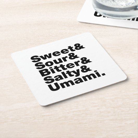 Vijf basistastjes kartonnen onderzetters (Schuin)