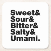 Vijf basistastjes kartonnen onderzetters (Voorkant)