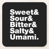 Vijf basistastjes kartonnen onderzetters (Voorkant)