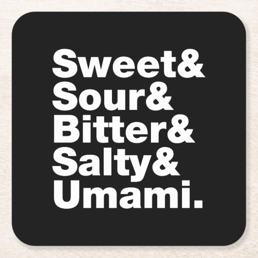 Vijf basistastjes kartonnen onderzetters (Voorkant)