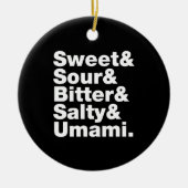 Vijf basistastjes keramisch ornament (Voorkant)