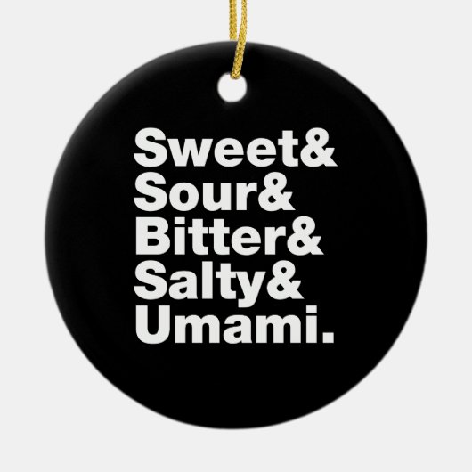 Vijf basistastjes keramisch ornament (Voorkant)