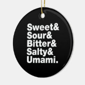 Vijf basistastjes keramisch ornament (Links)