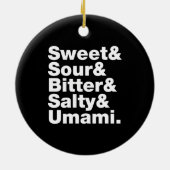 Vijf basistastjes keramisch ornament (Achterkant)