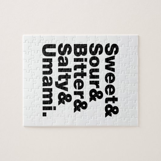 Vijf basistastjes legpuzzel (Horizontaal)