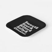 Vijf basistastjes papieren bordje (Gebogen)