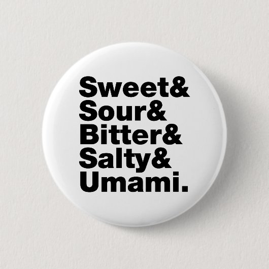 Vijf basistastjes ronde button 5,7 cm (Voorkant)