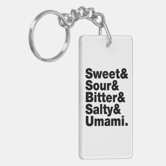 Vijf basistastjes sleutelhanger (Voorkant Links)