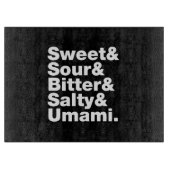 Vijf basistastjes snijplank (Voorkant)