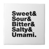 Vijf basistastjes tegeltje (Voorkant)