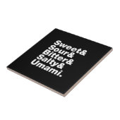 Vijf basistastjes tegeltje (Zijkant)