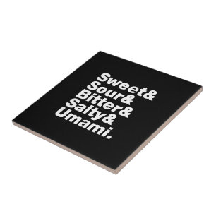 Vijf basistastjes tegeltje