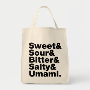 Vijf basistastjes tote bag