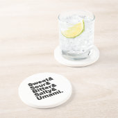 Vijf basistastjes zandsteen onderzetter (Zijkant)