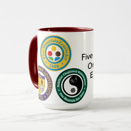 Vijf bergzen Orde Triad van het Verloving Mok (Voorkant links)