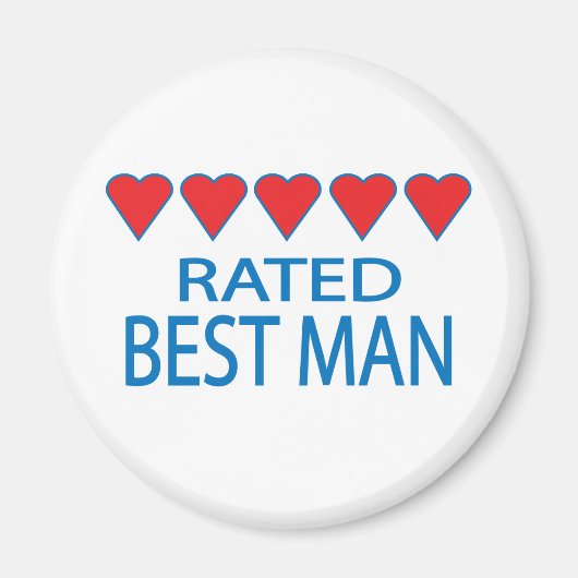 Vijf beste man met hart magneet (Voorkant)