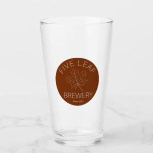 Vijf bladbladerglas glas