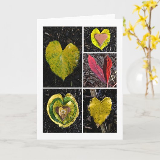 Vijf bladeren kaart (Gele Bloem)