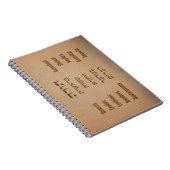 Vijf boeken van de Torah/Bijbel in het Hebreeuws E Notitieboek (Rechterzijde)