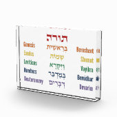 Vijf Boeken van de Torah Hebreeuws Engels in Rainb Fotoblokken (Rechts)