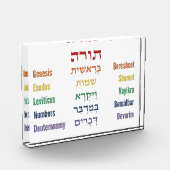 Vijf Boeken van de Torah Hebreeuws Engels in Rainb Fotoblokken (Links)