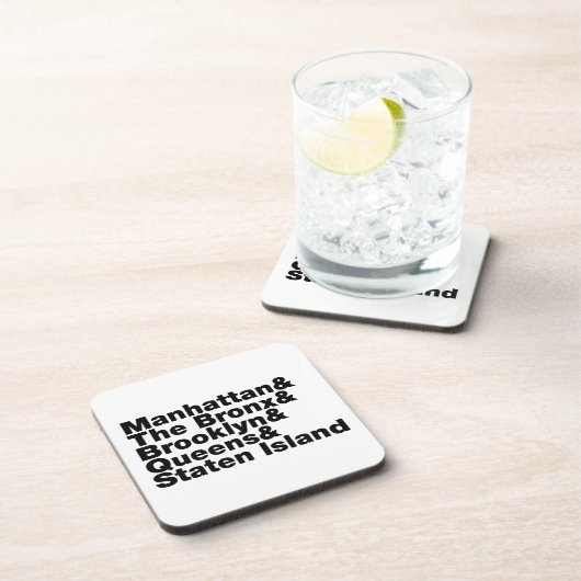 Vijf Boroughs ~ New York City Bier Onderzetter (Rechterzijde)