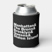 Vijf Boroughs ~ New York City Blikjeskoeler (Blikje Voorkant)