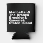 Vijf Boroughs ~ New York City Blikjeskoeler (Voorkant)