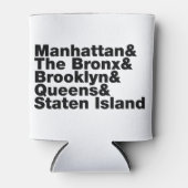 Vijf Boroughs ~ New York City Blikjeskoeler (Voorkant)