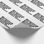 Vijf Boroughs ~ New York City Cadeaupapier (Hoek)