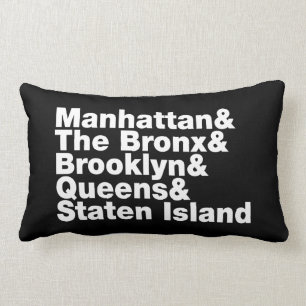 Vijf Boroughs ~ New York City Kussen