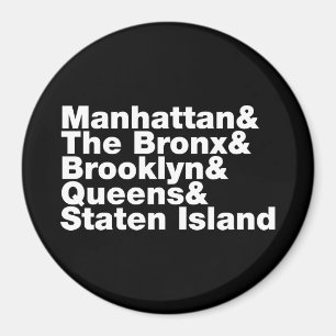 Vijf Boroughs ~ New York City Magneet