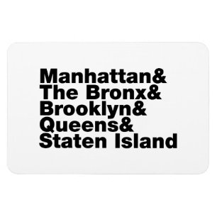 Vijf Boroughs ~ New York City Magneet