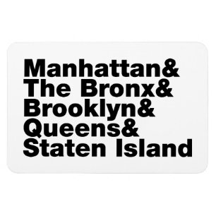 Vijf Boroughs ~ New York City Magneet