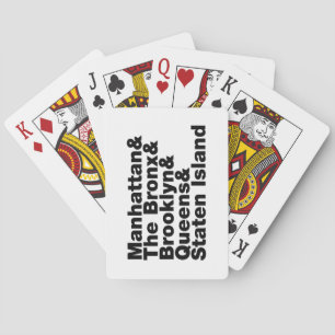 Vijf Boroughs ~ New York City Pokerkaarten